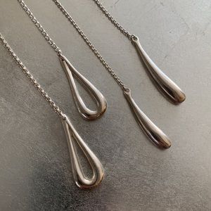 Robert Lee Morris Sterling Silver Pendant Necklaces.